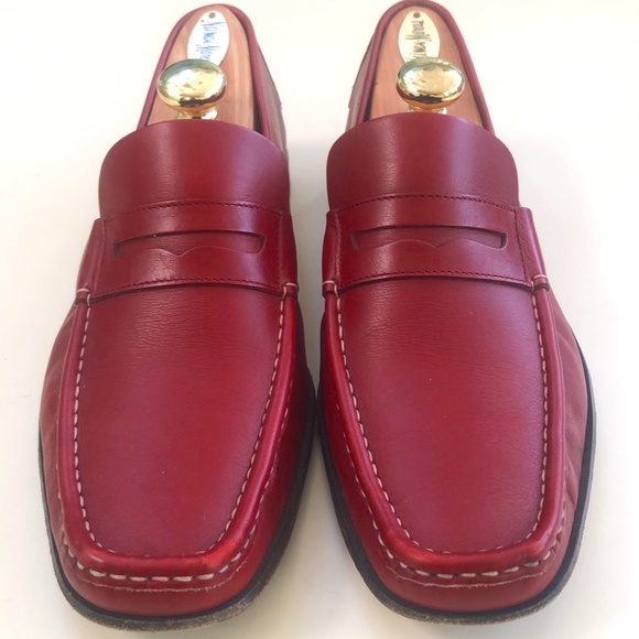 Salvatore Ferragamo Men's Red Shoes Size